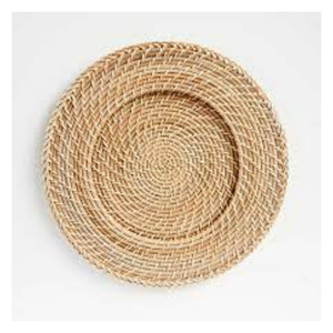 Natural Wicker Rattan Coasters Handmade <b>Round</b> Table Decor For Coffee And Drinks - Product Image 4