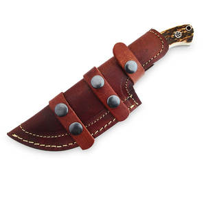 Cuchillo de Supervivencia de Acero de Damasco Premium, Cuchillo de Campamento para Actividades al Aire Libre, Hecho a Mano con Mango de Madera - Product Image 5