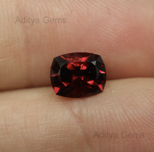 Cojín Granate Natural Forma Facetada Roja Piedras Semipreciosas Piedras Sueltas Facetadas Jaipur Fabricante 2x4 a 12x16mm - Product Image 6
