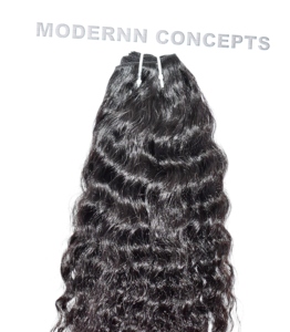 Cheveux humains bruts vierges cambodgiens ondulés de qualité supérieure Cheveux vierges bruts Machine à double trame Faisceaux bouclés Cheveux humains vierges bruts - Product Image 2