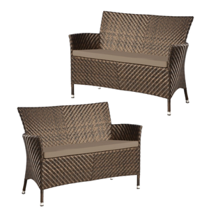 Sofá de jardín de dos asientos de ratán precio al por mayor muebles de patio al aire libre muebles modernos y elegantes para la VENTA - Product Image 2