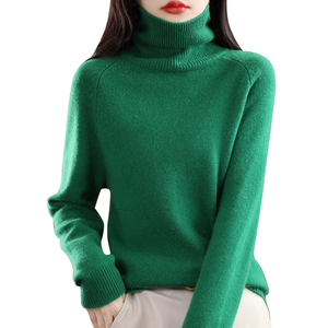 Ropa suelta para mujer, suéter de invierno, suéter cálido, suéter de mujer de Color sólido de alta calidad - Product Image 1