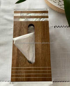 La última caja de pañuelos de madera grabada y nácar disponible a un precio muy barato por WONDER OVERSEAS - Product Image 2