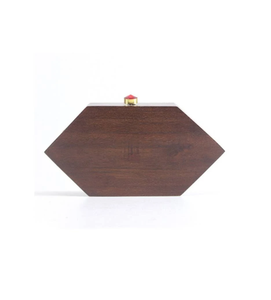 Sac à main en bois antique avec chaîne, pochette de soirée en métal, sac à bandoulière et sac à main décontracté en paille pour femme - Product Image 6