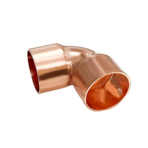 Gran oferta, accesorio de refrigeración en T de cobre, Conector de prensa de codo de cobre, accesorio de tubería de Plomería - Product Image 6