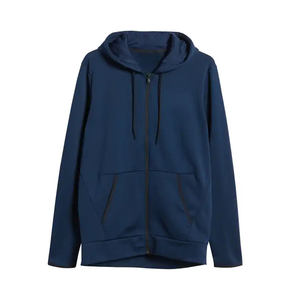 เสื้อฮู้ดดี้ผู้ชายคุณภาพสูง ทรงโอเวอร์ไซส์ ซิปเต็มตัว ผ้าฝ้ายฟลีซหนานุ่ม อุ่นสบายสำหรับฤดูหนาว สไตล์ลำลองแนวสตรีท รับผลิตแบบ OEM - Product Image 6