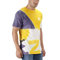 T-shirt à manches courtes pour homme de haute qualité, noir uni, logo personnalisé imprimé, coton/fibre de bambou, respirant, séchage rapide, tissu tricoté