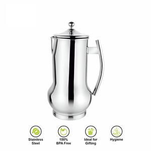 Pichet en acier inoxydable à prise confortable, design moderne, compatible lave-vaisselle, écologique, capacité personnalisable pour la maison et le bureau - Product Image 3