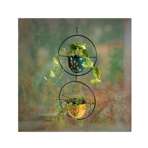 Nuevas macetas antiguas de forma redonda, macetas colgantes, accesorios de artículos de jardín, macetas de Metal de Calidad exclusiva con cadena colgante - Product Image 4