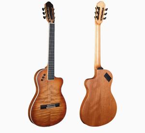 Guitarra Electroacústica de 39 Pulgadas de la Mejor Calidad, Lista para Enviar, en Oferta, con Cuerpo Delgado y Cuerdas de Nailon (WCG170CE) - Product Image 1
