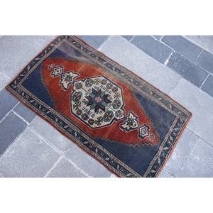 Alfombra clásica turca de área grande tradicional Rojo Negro 2,1 X 3.6ft tejido plano Jacquard técnica 10mm rectángulo pasillo habitación alfombra - Product Image 4