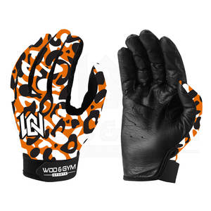 Gants unisexes croisés pour l'entraînement des doigts complets Mode décontractée Protection sublimée de la paume des mains Musculation Sécurité Fitness - Product Image 6