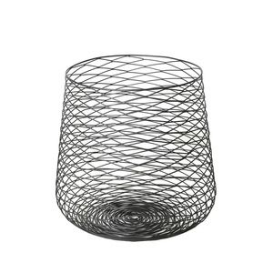 ตะกร้าเหล็กใส่ผลไม้ตาข่ายลวดโลหะสีดำสไตล์ที่เป็นเอกลักษณ์สำหรับห้องครัวในบ้านขายส่งราคาอินเดีย - Product Image 3