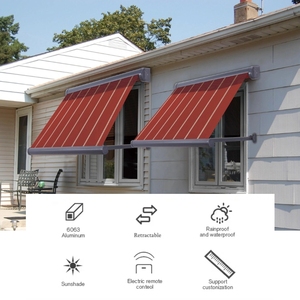 <span class=keywords><strong>Toldo</strong></span> de ventana para exteriores al por mayor operación manual o motorizada parasol deslizante retráctil brazo plegable <span class=keywords><strong>toldo</strong></span> de brazo oscilante de aluminio - Product Image 6