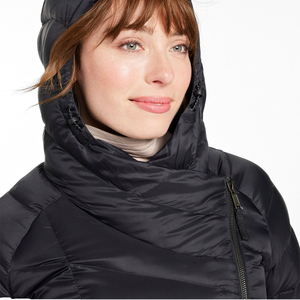 Woman's Custom Logo Puffer Jacket Down Breathable Winter <b>Quilted</b> Waterproof Lightweight Packable Street Style Ladies Jacket - Product Image 2