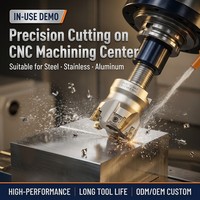 R390 centre d'usinage CNC à angle droit fraiseuse tête de coupe de fraise en bout lisse tige de verrouillage de filetage en acier au tungstène ODM OEM