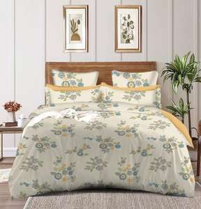 Ensemble de draps de lit doux de qualité supérieure 128 GSM, fabriqués avec un tissu lisse pour une utilisation confortable et élégante toute l'année - Product Image 1