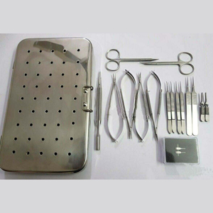 Juego de Instrumentos Manuales para Cirugía de Mano, Portaagujas Micro Castroviejo para Procedimientos Microquirúrgicos, Instrumentos de Acero Inoxidable Alemán - Product Image 3