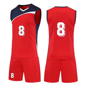 Uniforme de Voleibol Personalizado con Logotipo y Número, Conjunto de Uniforme de Voleibol Ligero y Transpirable para Equipos - Product Image 1