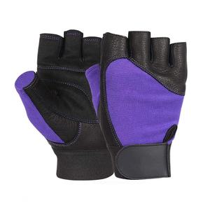 Guantes Deportivos de Media Palma Personalizables de Primera Calidad para Mujer, Guantes de Cuero para Levantamiento de Pesas, Gimnasio y Fitness - Product Image 5