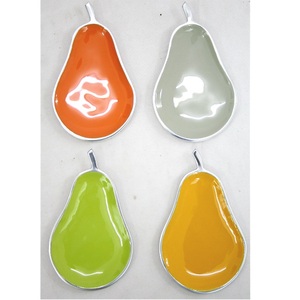 Trending Decorative Silver Leaf Serving Tray Leaf Shape Enamel Aluminum Bowl Metal Dish for Home Table Top & Restaurant Use Item - Product Image 6