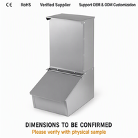 Mangeoire à porcs JH-Mech résistante à l'humidité, capacité 50 lb, à porte unique, en acier galvanisé premium 11H