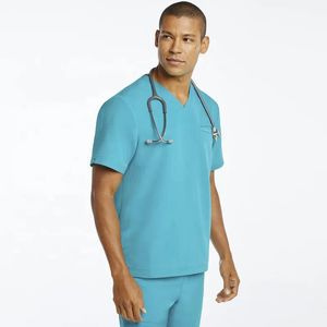 Conjunto de Uniformes Médicos para Hombre, Estilo Jogger, Antiarrugas, Lavable, Tejido Suave de Spandex, Secado Rápido, Transpirable, Uniforme de Hospital - Product Image 6