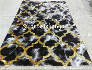 Alfombras Turcas Modernas de Polipropileno Tejidas a Máquina, Alfombras de Yute de Alta Calidad Resistentes a las Manchas, de Pelo Alto, Abstractas, para Dormitorio - Product Image 4