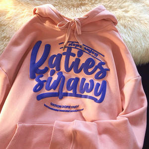 Lanwo Unisex Cozy Baggy Hoodie Custom 3D para Puff Print Solid Graphic Foam Winter Season Washed Techniques Hombres con capucha Digital - Product Image 4