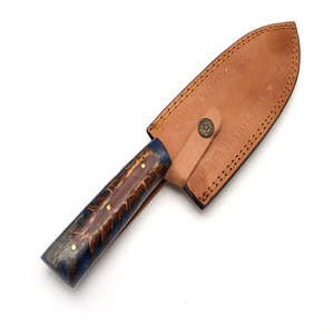 Mayorista Personalizado OEM ODM Cubiertos Fábrica Hecho A Mano Acero Damasco Cocina Chef Estilo Cuchillo Funda de Cuero - Product Image 6