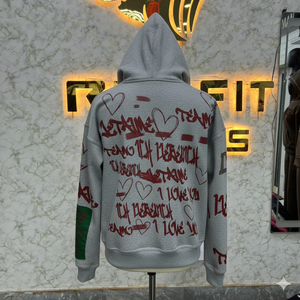 Sweat à capuche tendance avec fermeture éclair, fabricant professionnel, sweat à capuche avec fermeture éclair en strass, vintage, lavé, sweat à capuche en molleton pour homme, streetwear - Product Image 5