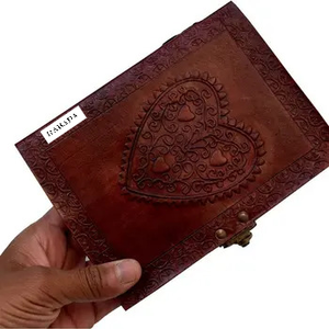 Vintage Leather <b>Journal</b> Bound With Lock for Men Women Lined Paper Handmade Notebook Writing in Diary - Product Image 2