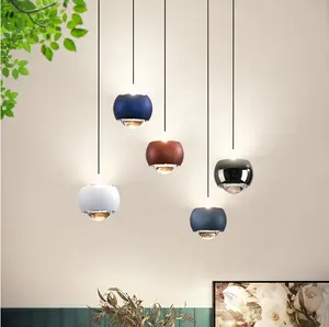 ECOJAS Modern Nordic chandeliers ceiling modern adjustable metal decorative dining room bar hanging LED pendant lights