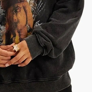 En différentes couleurs noires de conception tissu épais à manches longues tenue décontracté pull à cordon hommes sweats PAR AMAZING INDUSTRIES - Product Image 4