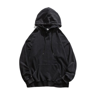 Sudadera con capucha para hombre con lavado ácido, estilo urbano, hombros caídos, peso pesado, tipo jersey, oversize, con logotipo personalizado - Product Image 5