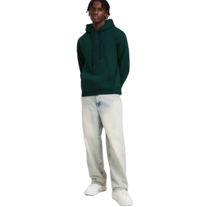 Meilleure qualité 100% coton mélangé hiver 3D broderie vierge sweat à capuche surdimensionné Street Wear mode personnalisé hommes sweats à capuche - Product Image 2