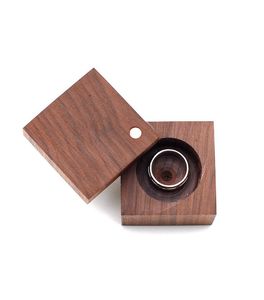 new arrival Wooden <b>Ring</b> Box Customizable Engagement <b>Ring</b> Holder Personalized Wood Wedding Proposal Box latest wooden boxes - Product Image 2