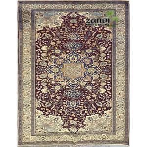 Alfombra turca anudada a mano única en su tipo, de 9'9 x 6'4 - Product Image 1