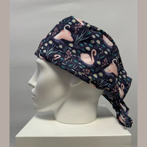 Bonnet de gommage lavable durable personnalisé en tissu éponge bandeau élastique à nouer dans le dos médecin infirmière chirurgien couvre-chef chapeau bonnets de gommage médical - Product Image 1