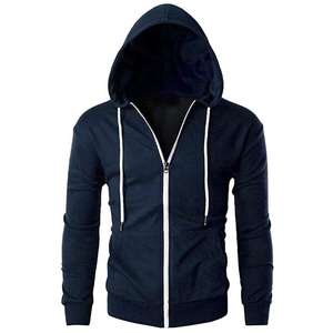 Sweat à capuche pour hommes en polaire 100% coton personnalisé pour hommes poids lourd éponge française Vintage délavé blanc fermeture éclair sweat à capuche zippé vente en gros - Product Image 5