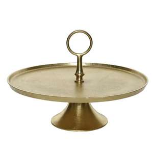 แท่นวางเค้กอลูมิเนียมทันสมัยพร้อมดีไซน์ร่วมสมัยและคุณภาพที่เหนือกว่าสำหรับโอกาสพิเศษใดๆที่ขัดเงาสีทอง - Product Image 3