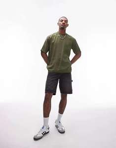 T-shirt personnalisé pour hommes, poids lourd 100% coton, coupe en boîte 250-300 g/m², anti-rides, surdimensionné, épaules tombantes, Boxy Fit Crop T-shirt - Product Image 5