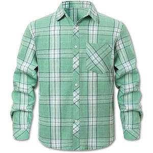 Camisa de Franela para Hombre de Material Duradero, Disponible al por Mayor, Camisa de Franela para Hombre Antiarrugas Hecha a Medida con Calidad Premium - Product Image 1