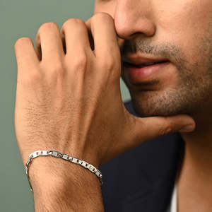 NOVAMART Fine Fine Silver Zoltan <b>Men's</b> <b>Bangle</b> 8 Inches Wholesale Export - Product Image 4