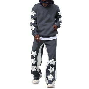 2025 sur mesure hommes Sun Fade 100% coton sérigraphié survêtement survêtement hommes Vintage 500 Gsm lavage à l'acide respirant survêtement - Product Image 2