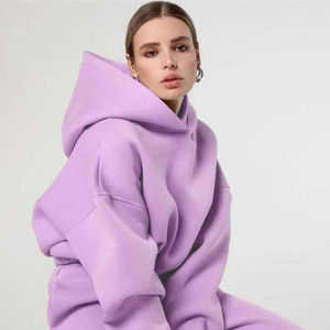 Chándal Deportivo para Mujer, Estilo Único, Más Vendido, Nuevo, Manga Larga, Secado Rápido, Servicio OEM, con Capucha y Pantalones - Product Image 3