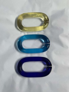 Accents muraux en chaîne acrylique modernes suspendus en résine faite à la main pour la décoration intérieure - Product Image 6