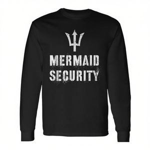 T-shirt à manches longues Mermaid Security Dad Mermom Merdad Protector - Product Image 2
