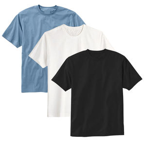 ราคาขายส่งเสื้อยืดสําหรับผู้ชายเสื้อยืดผ้าฝ้ายสีทึบสําหรับผู้ชายผ้าฝ้ายสแปนเด็กซ์โลโก้ที่กําหนดเอง Vinh Hung เวียดนาม Oem ผู้ค้าส่ง - Product Image 2