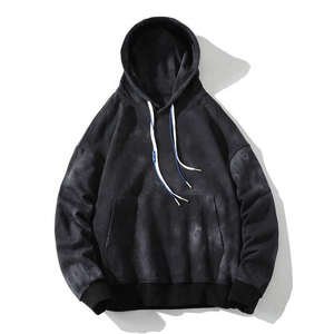Venta al por mayor de alta calidad, sudaderas con capucha desgastadas Tie-Dye con logotipo bordado, sudaderas sueltas de manga larga de otoño para invierno - Product Image 3